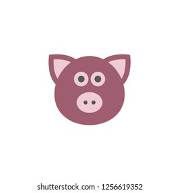 cute pig face cartoon