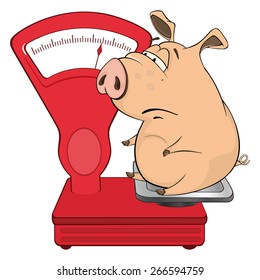 A cute pig farm animal cartoon 