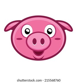 cute pig head