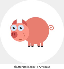 Cute pig icon
