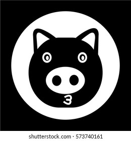 Cute pig Icon