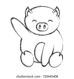 cute pig icon