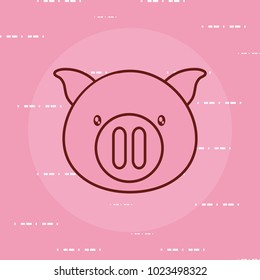 cute pig icon image