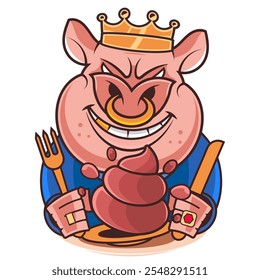 Cute Pig illustration Pig kawaii chibi vector drawing style Pig cartoon