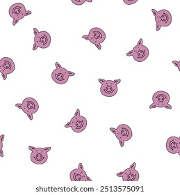 Cute Pig Seamlessly repeatable pattern, background for Textile design