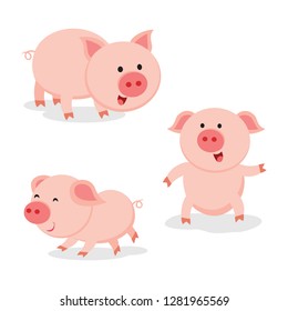 Cute pig vector