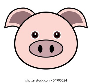 Cute Pig Vector