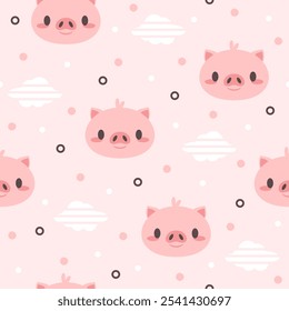 Cute Pig Vector Pattern Fashion Designs