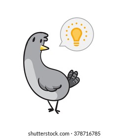 Cute Pigeon vector illustration