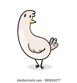 Cute Pigeon vector illustration