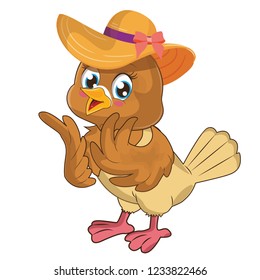 Cute pigeon vector illustration with white background,Can be used for printing t-shirts, children's books, stickers etc.