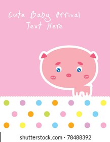 cute piggy baby arrival