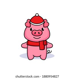 Cute piggy with funky costume