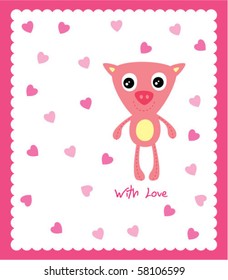 cute piggy love