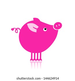 Cute piggy for your design
