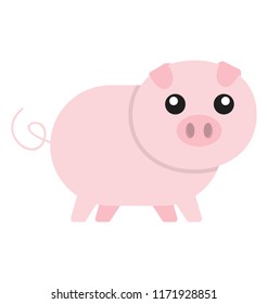 Cute Piglet Vector Icon Stock Vector (Royalty Free) 1171928851 ...