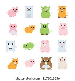 
Cute pigs drawings
