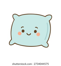 Cute Pillow Cartoon Ilustração vetorial