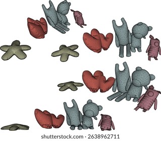 cute pillow design vector illustration doll shape