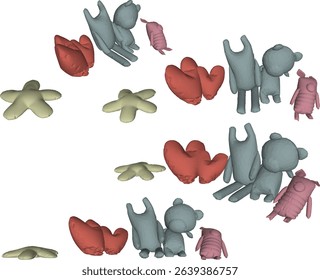 cute pillow design vector illustration doll shape