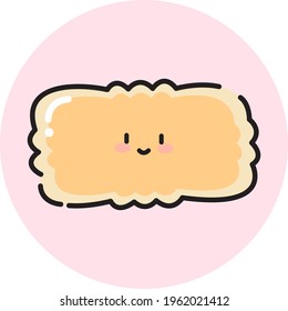 Cute pillow thin line icon. Modern vector illustration.
