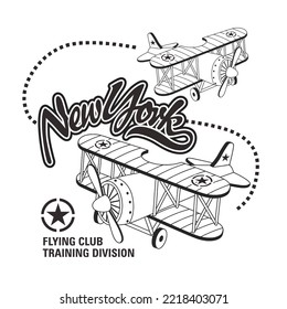 Cute pilot aeroplane Cartoon vector illustration