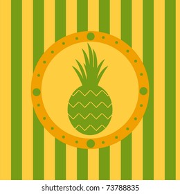 cute pineapple background