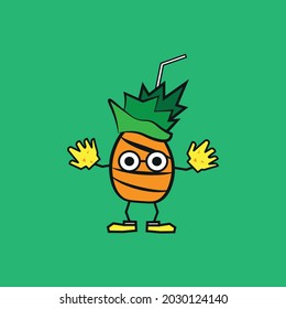 süßer Ananas-Fruchtcharakter im tropischen Sommer 