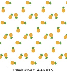 Fundo bonito do design da ilustração do abacaxi