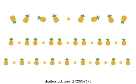 Fundo bonito do design da ilustração do abacaxi