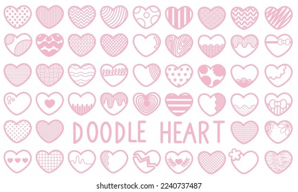 Cute Ping Heart Doodle Collection 