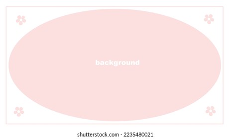 cute pink background with flowers