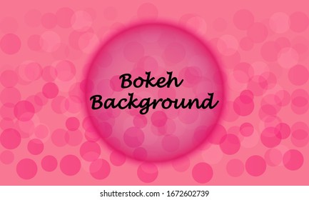 Cute pink background, translucent white circles. Beautiful abstract bokeh. Soft blur.