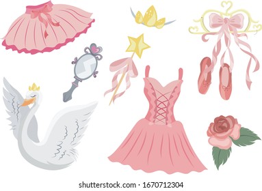cute and pink ballerina goods series