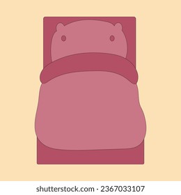 Una cama rosa para muñecas barbudas