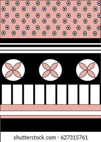 Cute pink and black background