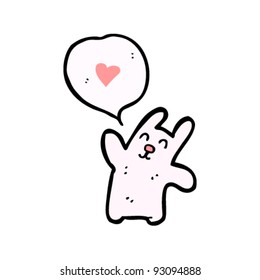 cute pink bunny rabbit