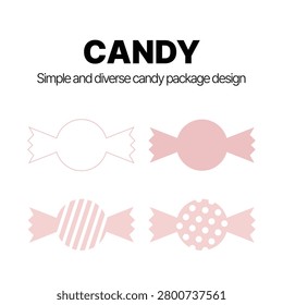a cute pink candy package