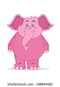  Cute Pink Elephant