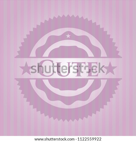 Cute pink emblem