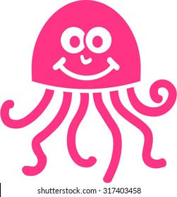 Cute pink Jellyfish