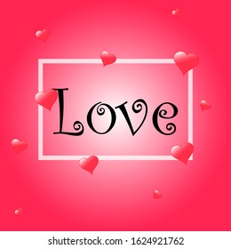 Cute Pink Love Background 6 Stock Vector (Royalty Free) 1624921762 ...