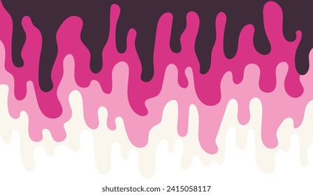 Diseño de fondo líquido de fusión rosada. Para carteles, tarjetas, invitaciones, volantes, cubiertas, pancartas, carteles, folletos y otros diseños gráficos. Ilustración vectorial.
