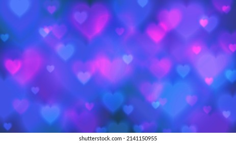 Cute pink purple light neon sky bokeh banner background