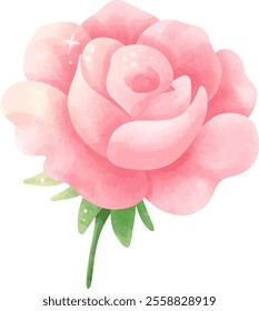 Rosa linda para el diseño 