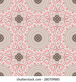 Cute pink Seamless abstract tiled pattern vector web background