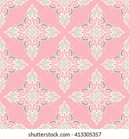 Cute pink Seamless abstract tiled pattern vector web background