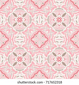 Cute pink Seamless abstract tiled pattern vector web background
