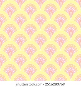Cute pink seamless pattern background 