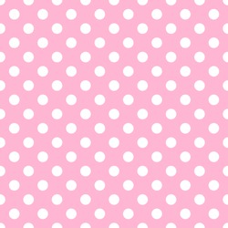 Cute Pink Seamless Pattern With Dots. Vector Illustration.